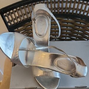 Aldo Women's Metallic Silver Heels